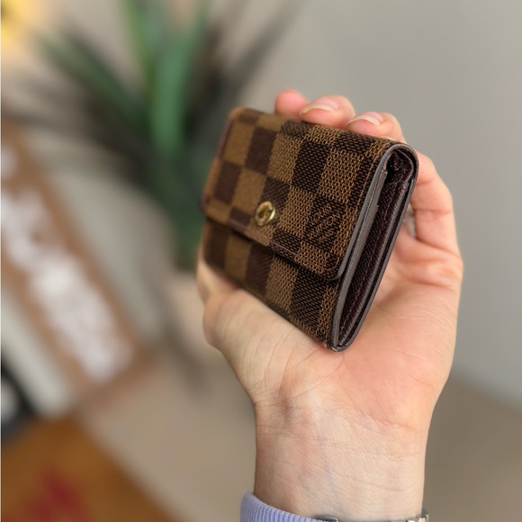 🔥 SOLD 🔥 Louis Vuitton Porte Monnaie Plat Damier Brown card case - Picture 2 of 16